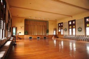 The Great Hall within Oakes Ames Memorial Hall